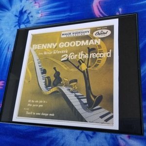 Benny Goodman Jazz Walt Disney Piano Wall Decor Capitol Records Los Angeles